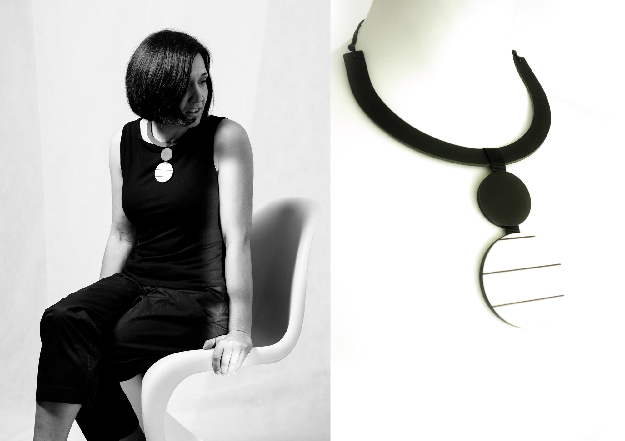MODUL-R DUO CIRCLE White stripes