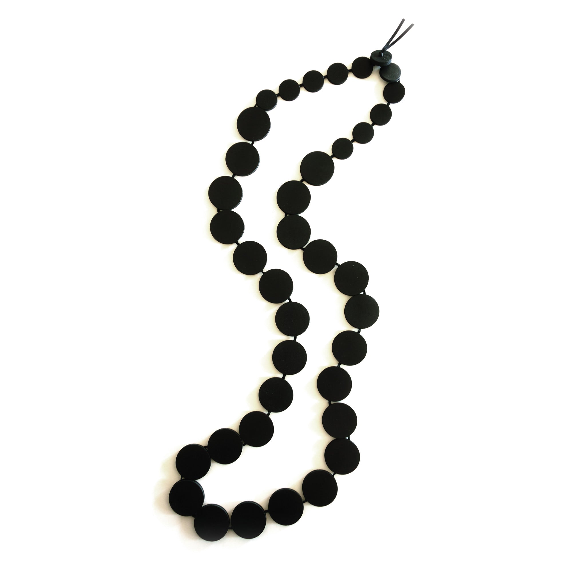 Collier en cuir noir