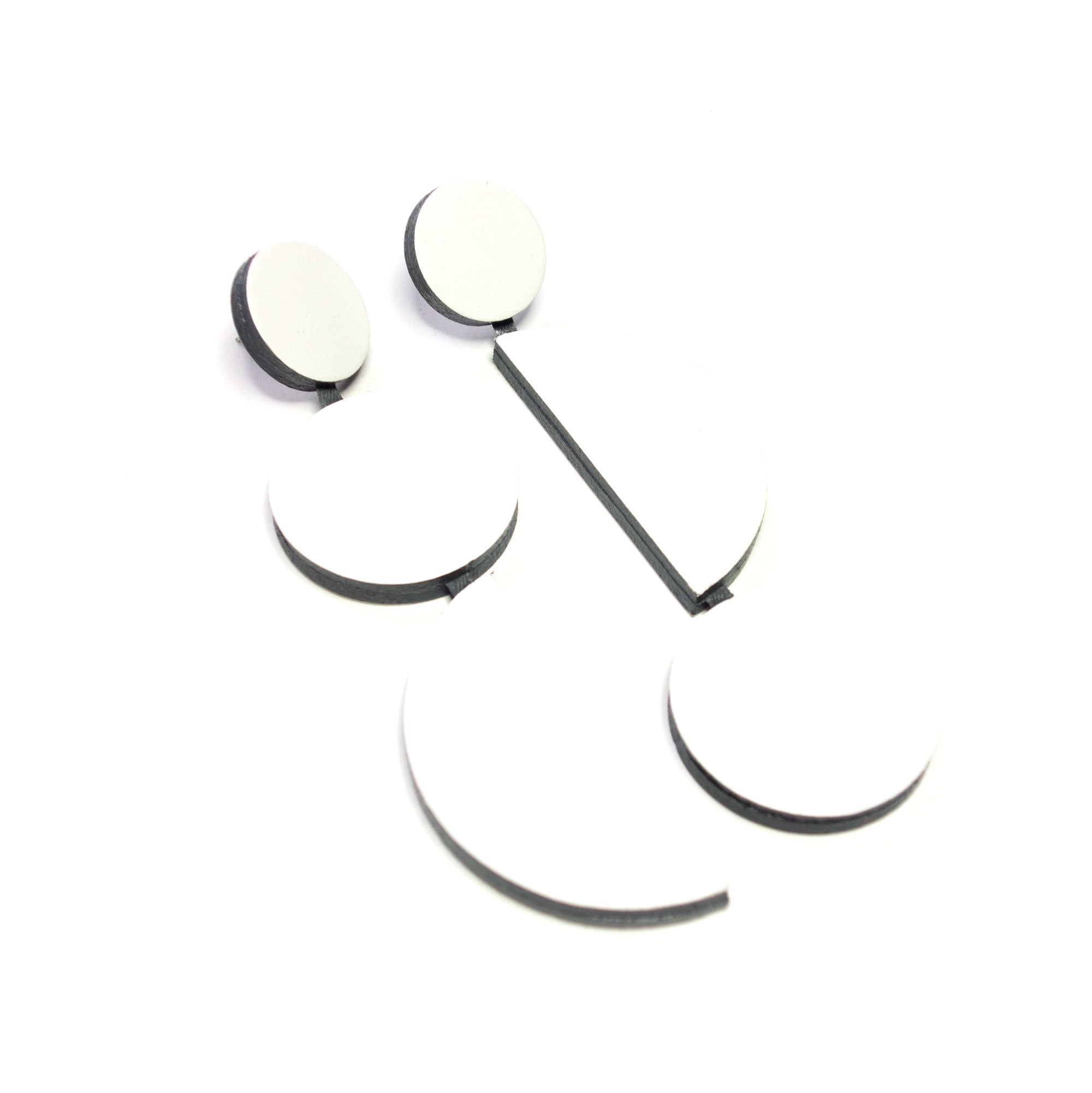 Boucles d'oreilles en cuir pendantes