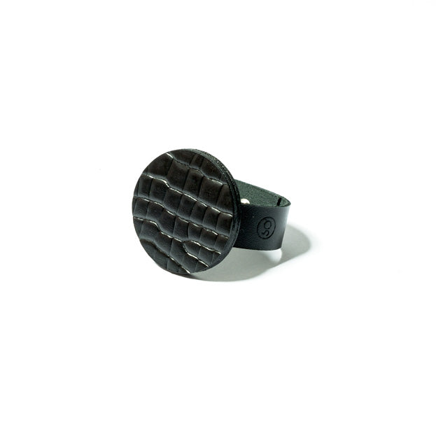 Bracelet en cuir, noir